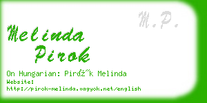 melinda pirok business card
